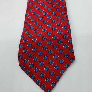 Lauren Ralph Lauren red silk fish tie